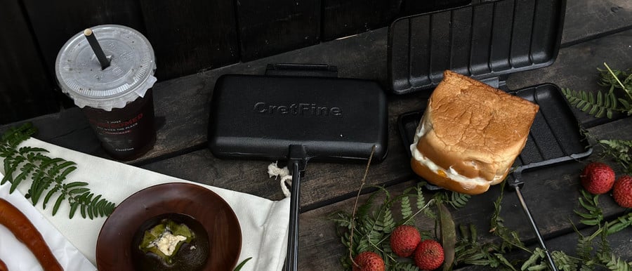 CretFine Cast Iron Sandwich Maker, with Portable bag, Double Pie Irons -  CretFine - Home & Outdoor