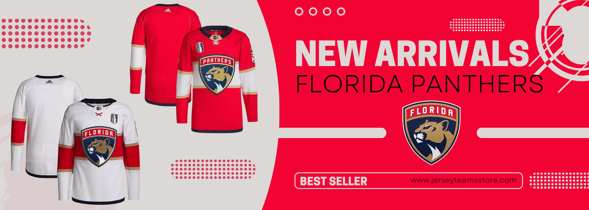 Florida Panthers 2023 Stanley Cup Playoff Away Crest Shirt