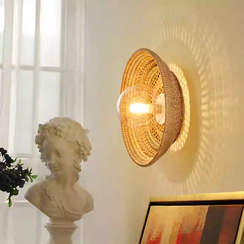 Rustic Task Sconces Rustic Wall Sconce Lighting Ideas: From Rattan Shades to Wood Design ...