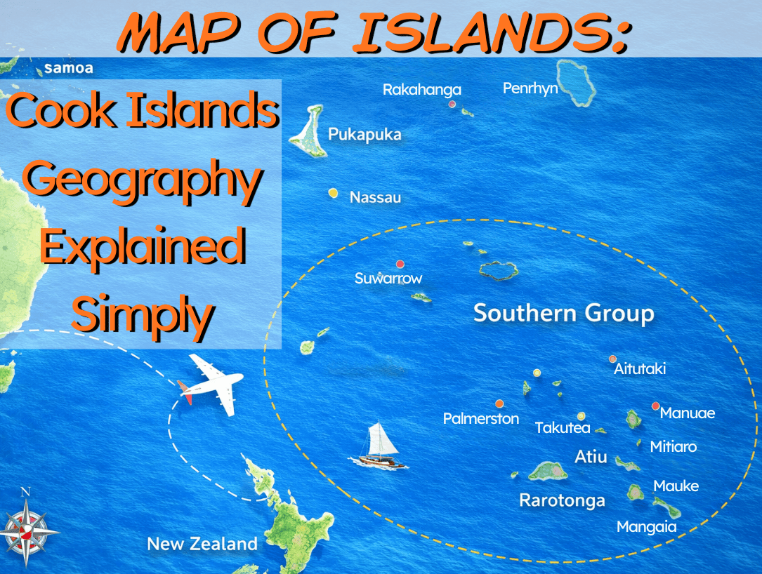 Map of Islands: Cook Islands Geography Explained Simply - Alina Basics