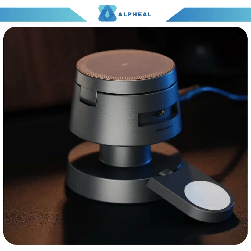 Alpheal™ Multicharge Pro 4-in-1 Magnetic Wireless Charging Station - Aflorest