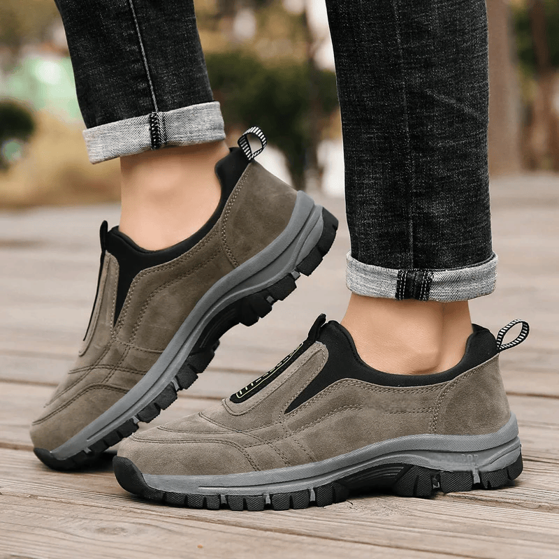 Mens Comfortable Waterproof Orthopedic Walking Shoes Hiking Shoes