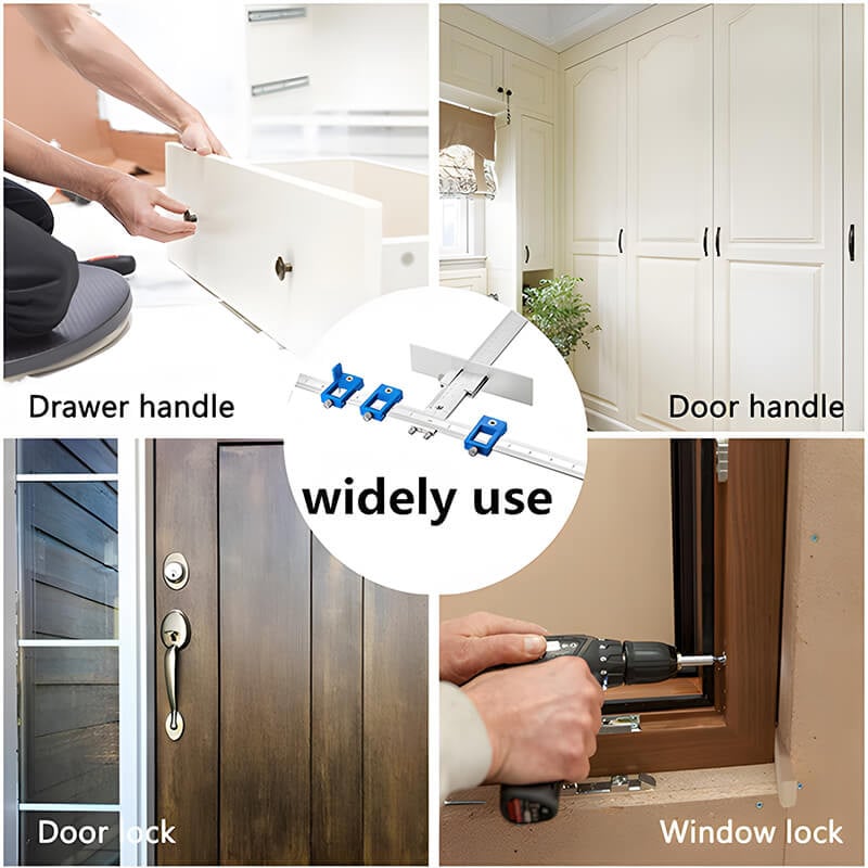Levoite Tools Cabinet Hardware Jig for Installation of Handles and Knobs on Doors and Drawer Fronts