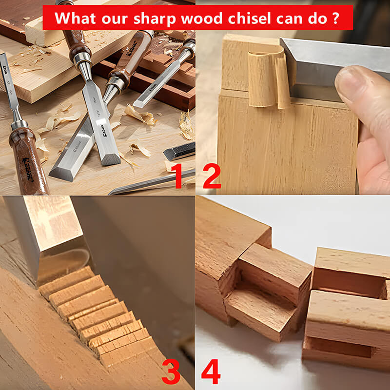 Premium Wood Chisel Tool Sets Woodworking Carving Chisel Kit