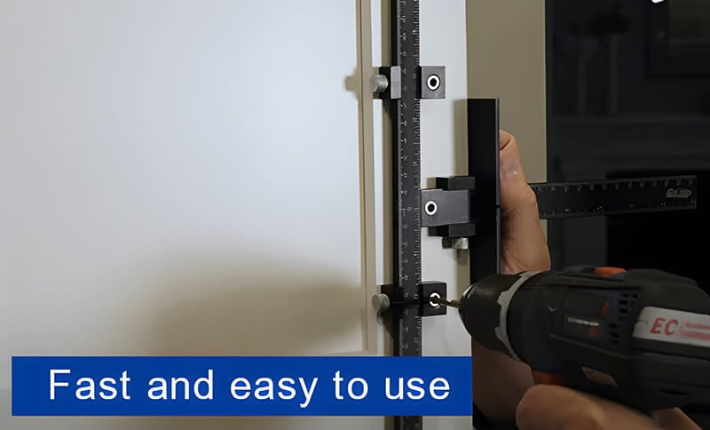 Levoite Cabinet Hardware Jig with Automatic Center Punch